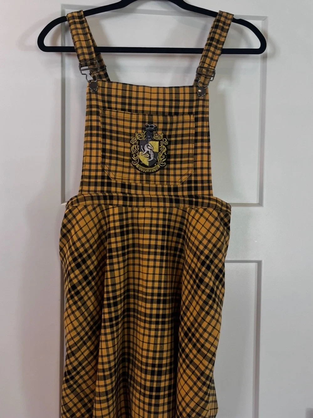 Hufflepuff Yellow Plaid Dress Costume